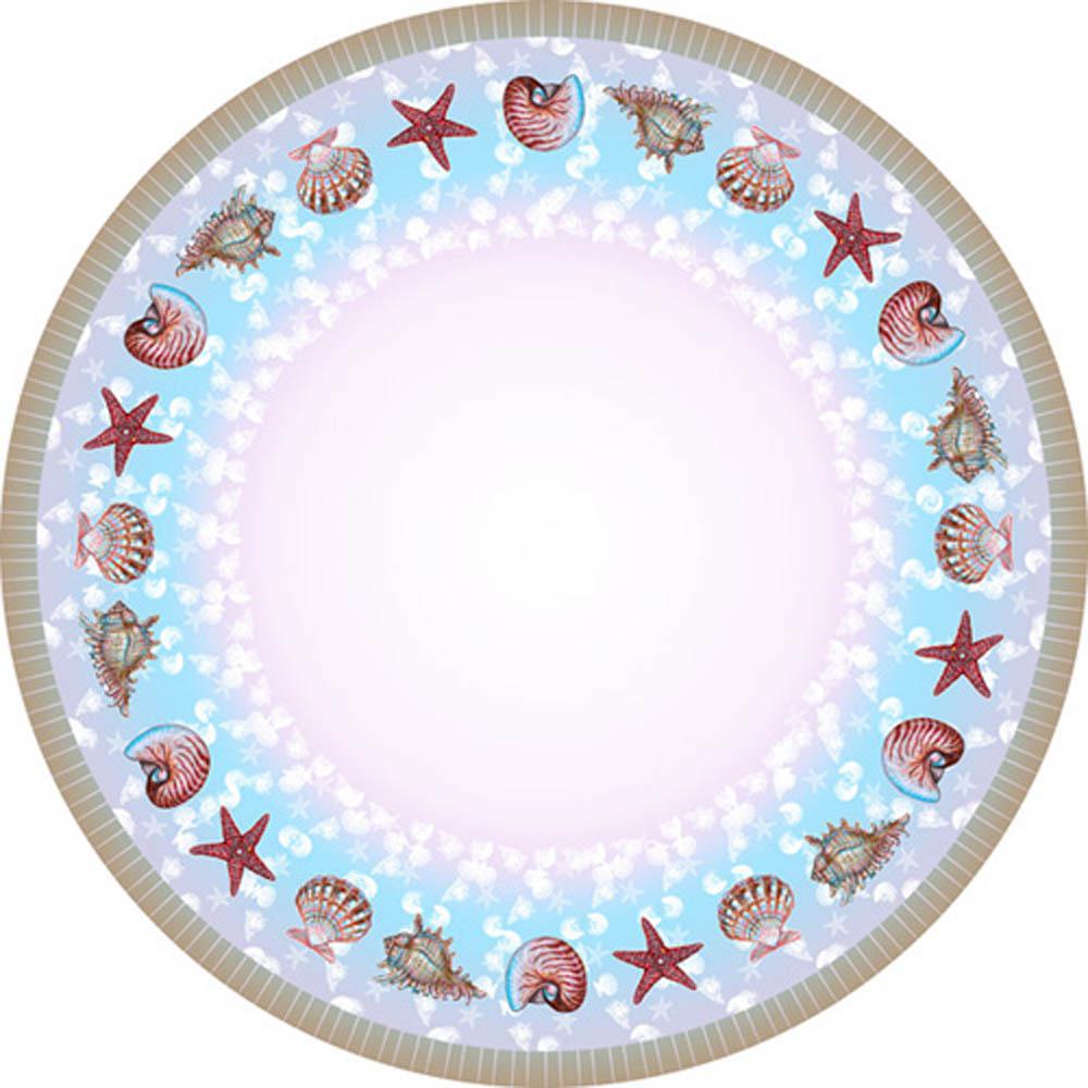 Shells Round Table Cloth 68. Picture 1