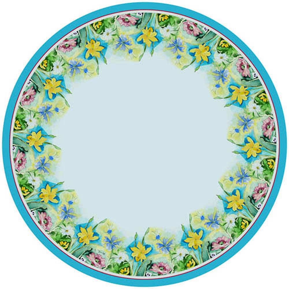 Florals Round Table Cloth 58. Picture 1