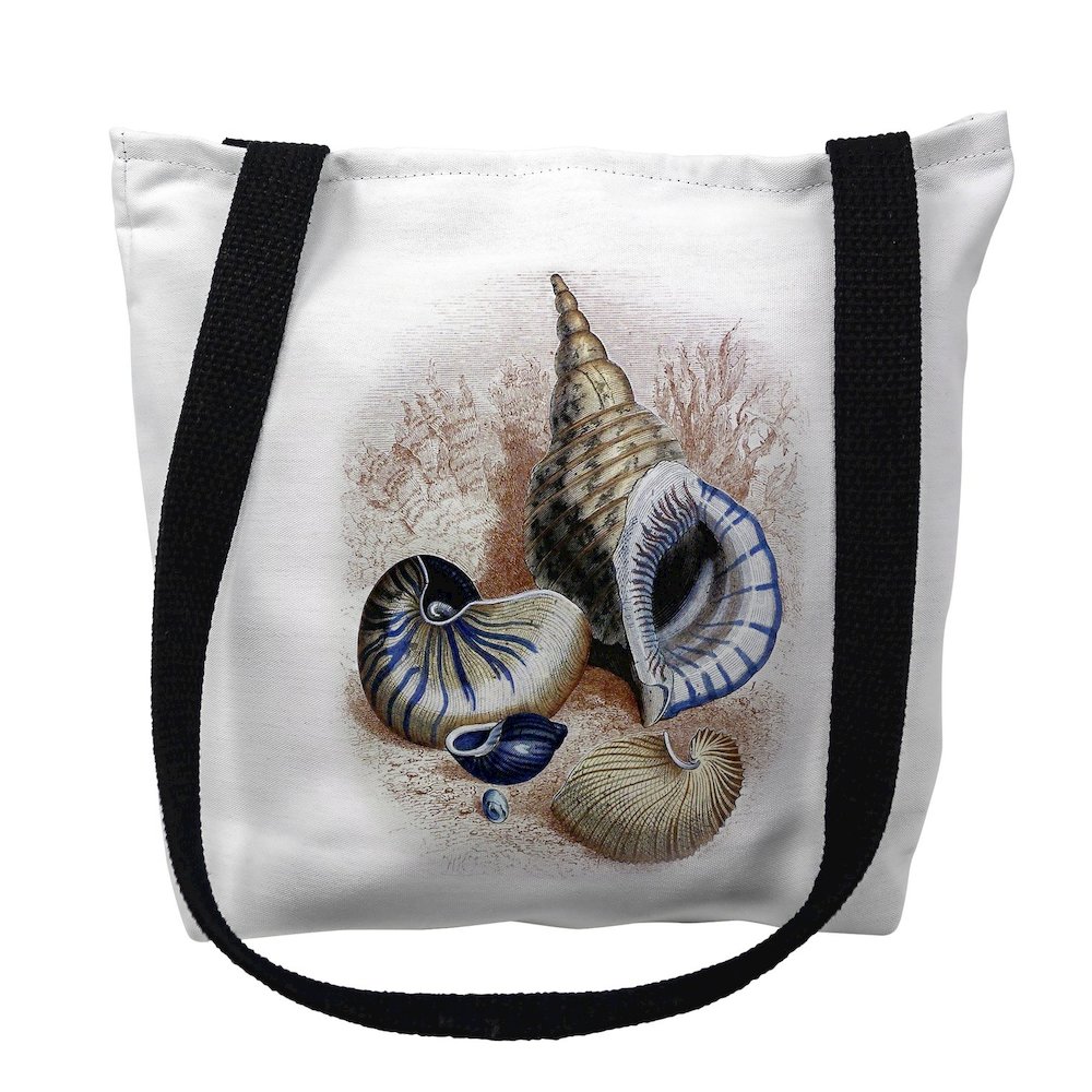 Four Shells Small Tote Bag 13x13. Picture 1