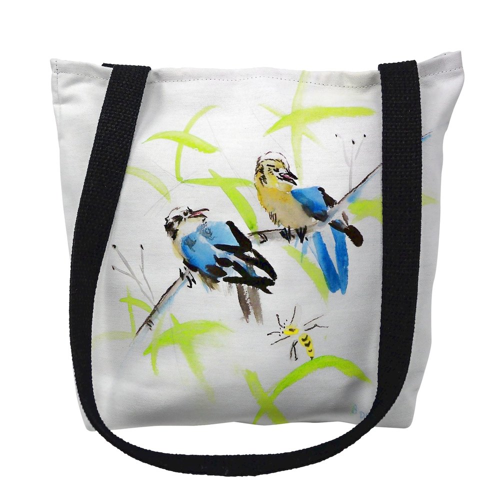 Birds and Bees III Medium Tote Bag 16x16. Picture 1
