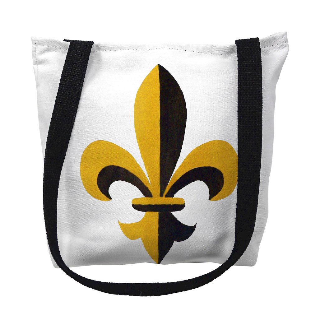 Fleur-de-lis Medium Tote Bag 16x16. Picture 1
