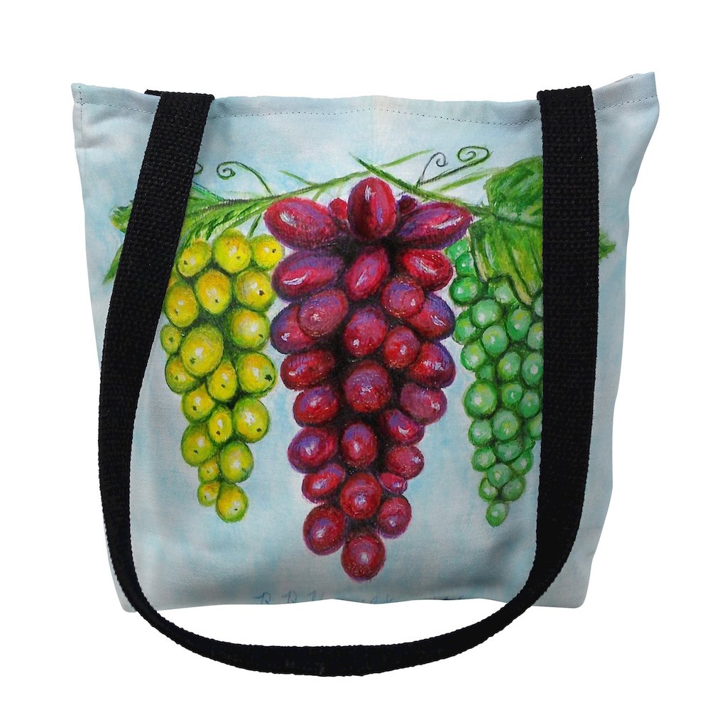 Bunches of Grapes Large Tote Bag 18x18. Picture 1