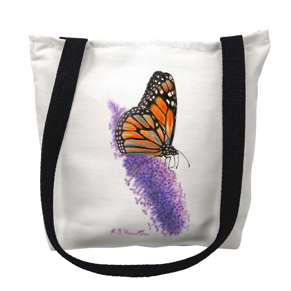 Monarch Butterfly Medium Tote Bag 16x16. Picture 1