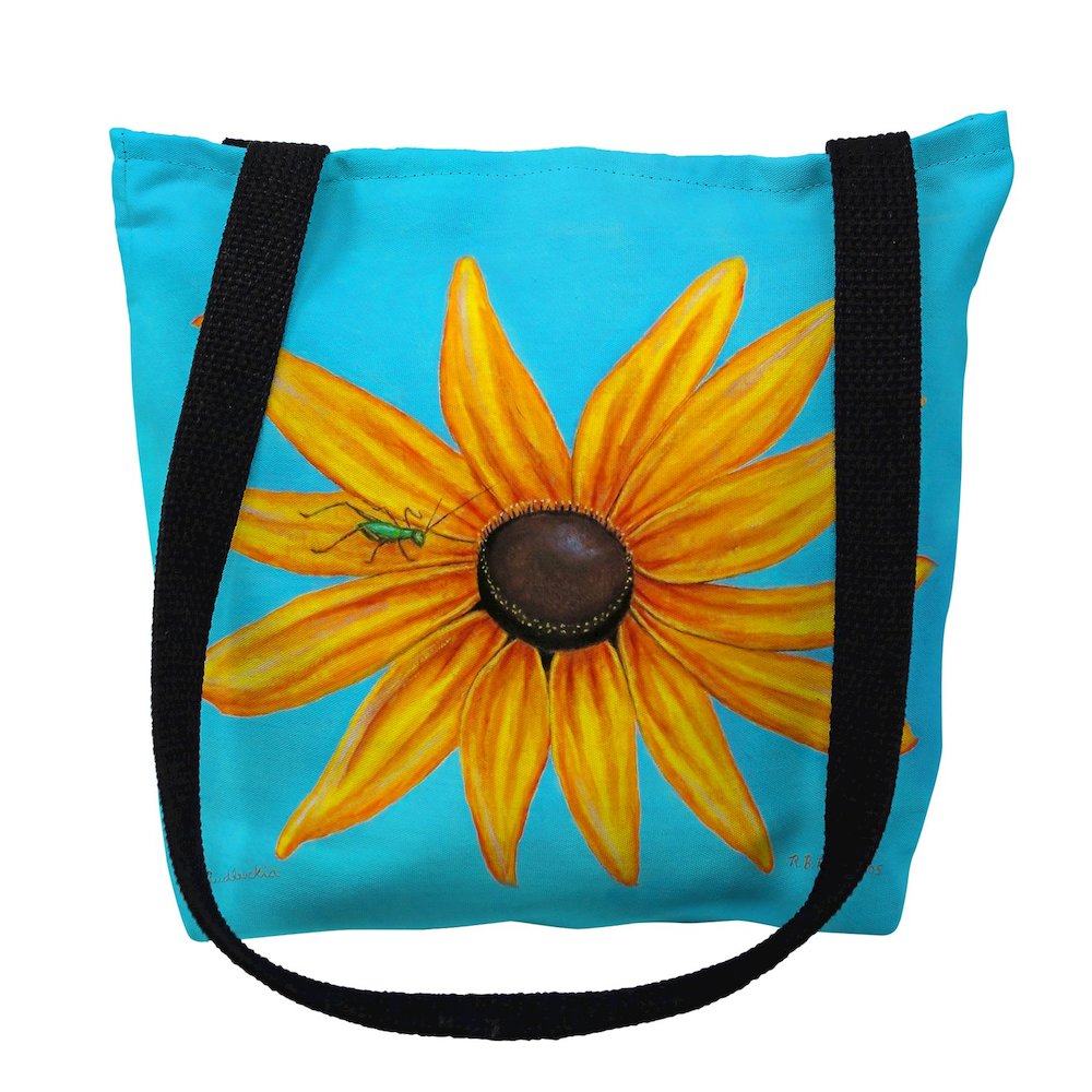 Black Eyed Susan Large Tote Bag 18x18. Picture 1