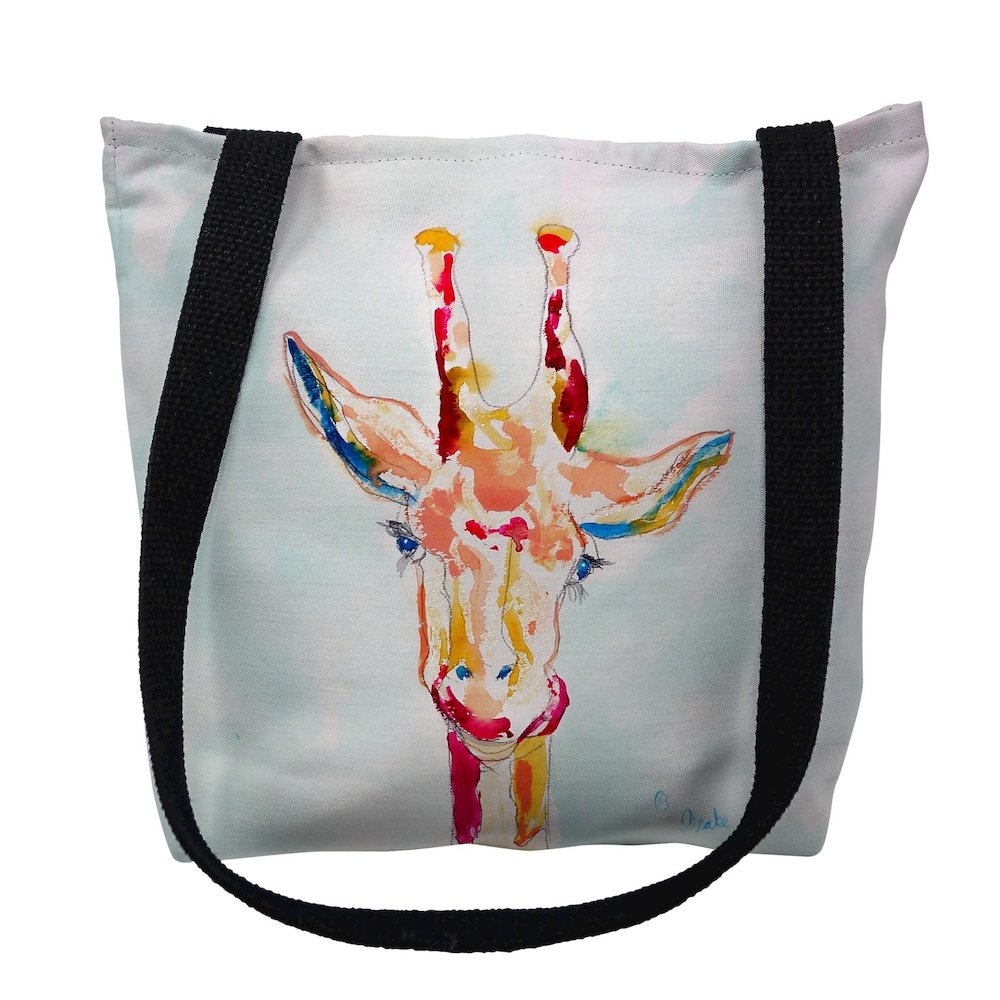 Giraffe Large Tote Bag 18x18. Picture 1