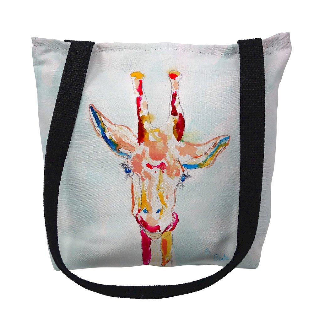 Giraffe Medium Tote Bag 16x16. Picture 1