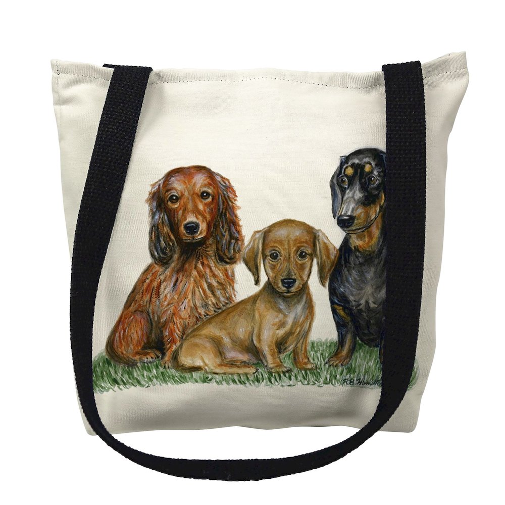 Dachshunds Medium Tote Bag 16x16. Picture 1