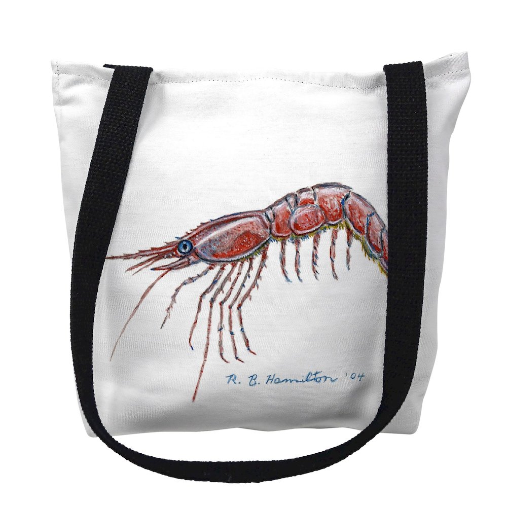 Shrimp Medium Tote Bag 16x16. Picture 1