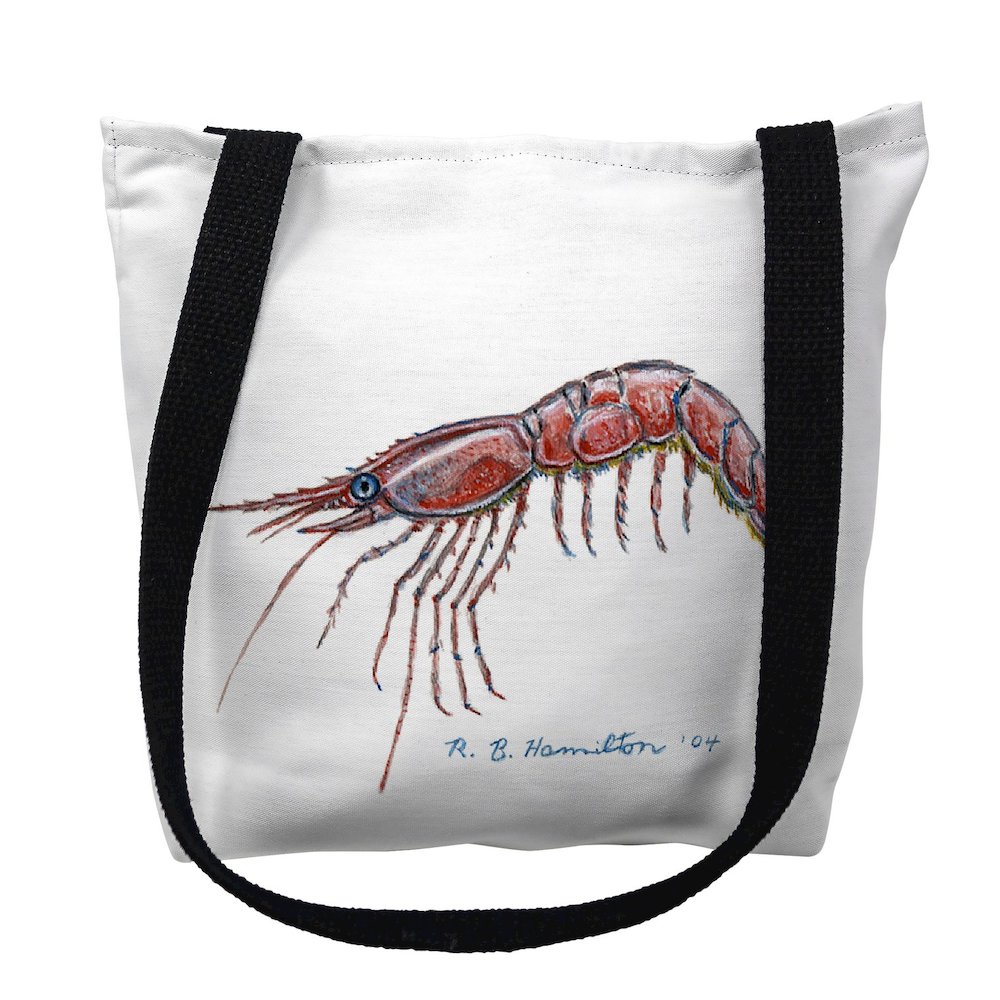 Shrimp Small Tote Bag 13x13. Picture 1