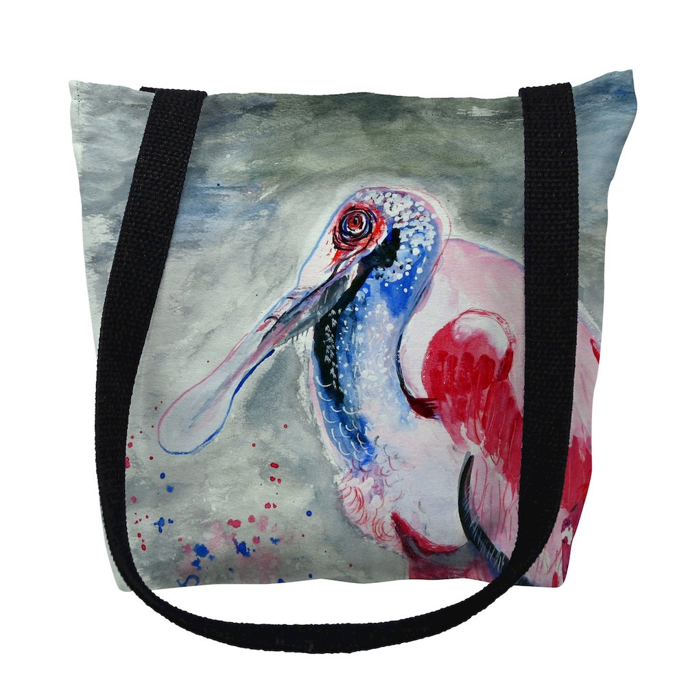 Amelia Spoonbill Small Tote Bag 13x13. Picture 1