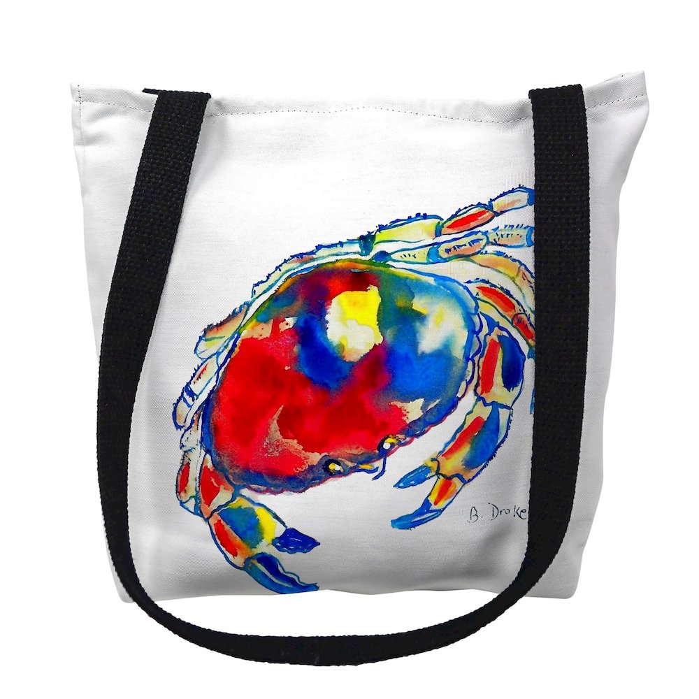Dungeness Crab Medium Tote Bag 16x16. Picture 1