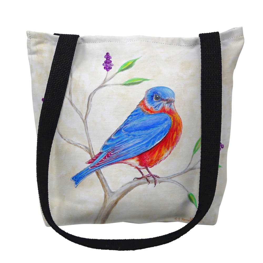 Dick's Blue Bird Medium Tote Bag 16x16. Picture 1