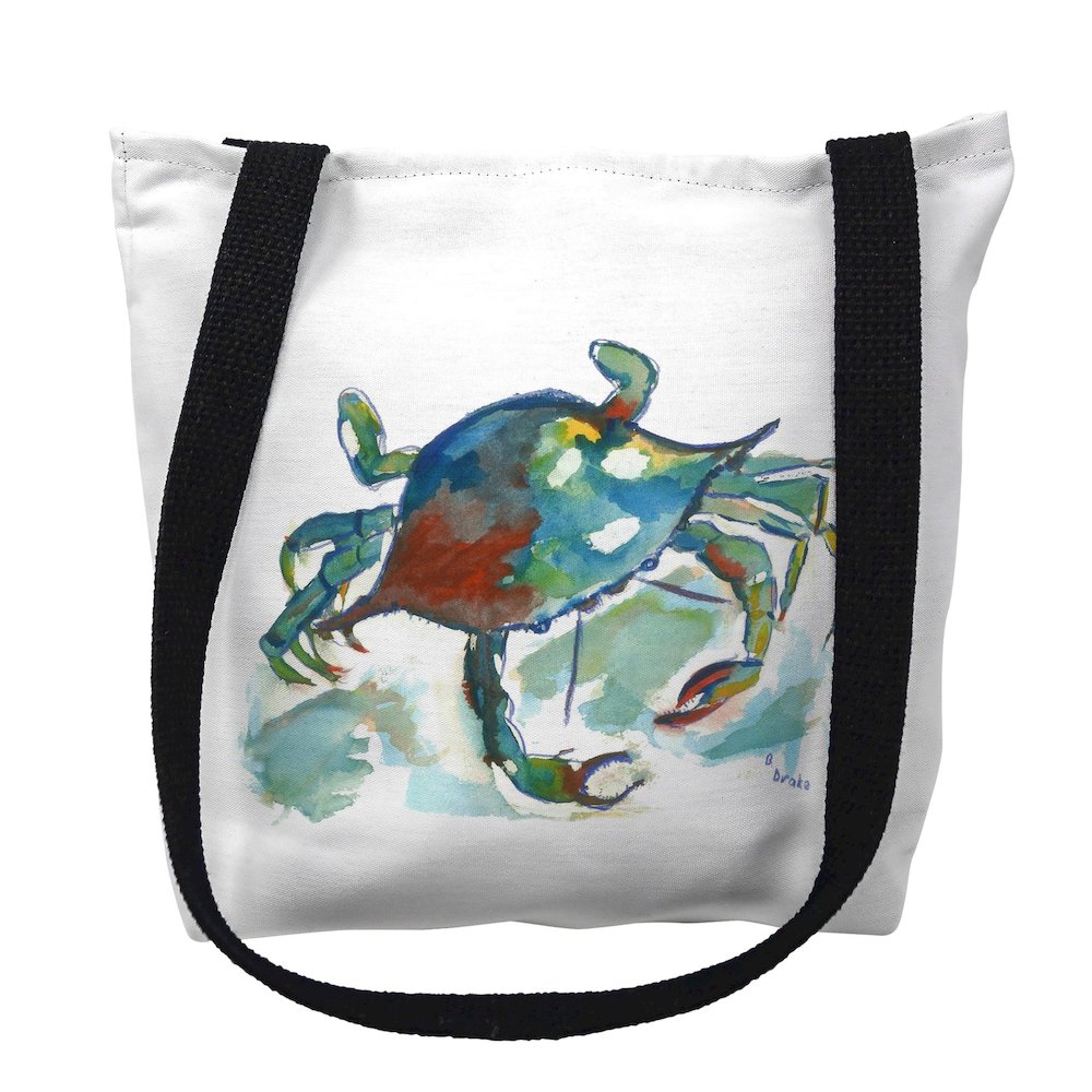 Betsy's Crab Medium Tote Bag 16x16. Picture 1