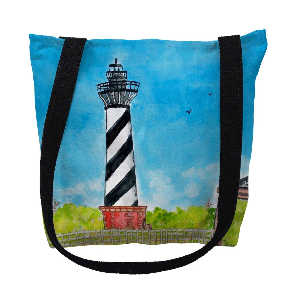 Hatteras Lighthouse, NC Small Tote Bag 13x13. Picture 1