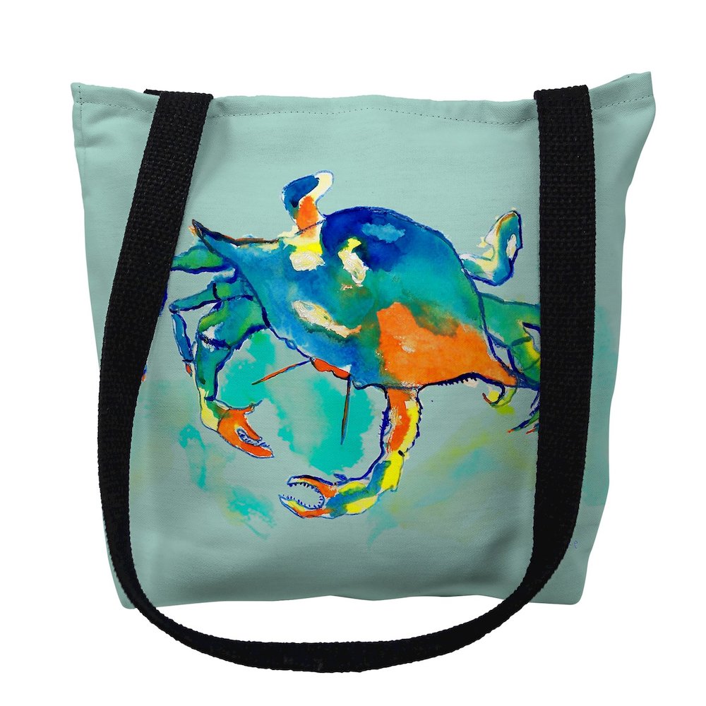 Orange Crab Large Tote Bag 18x18. Picture 1