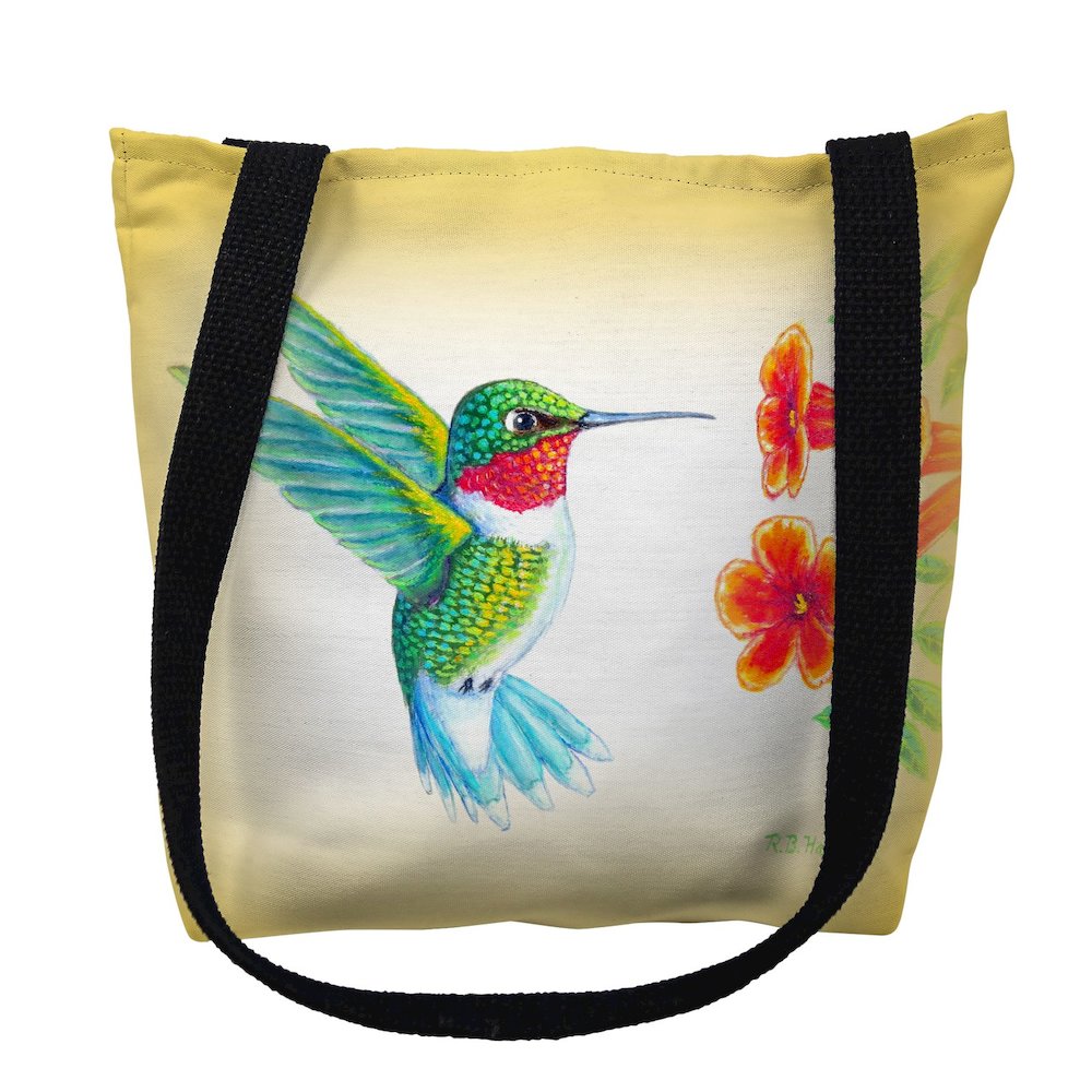 Dick's Hummingbird Large Tote Bag 18x18. Picture 1