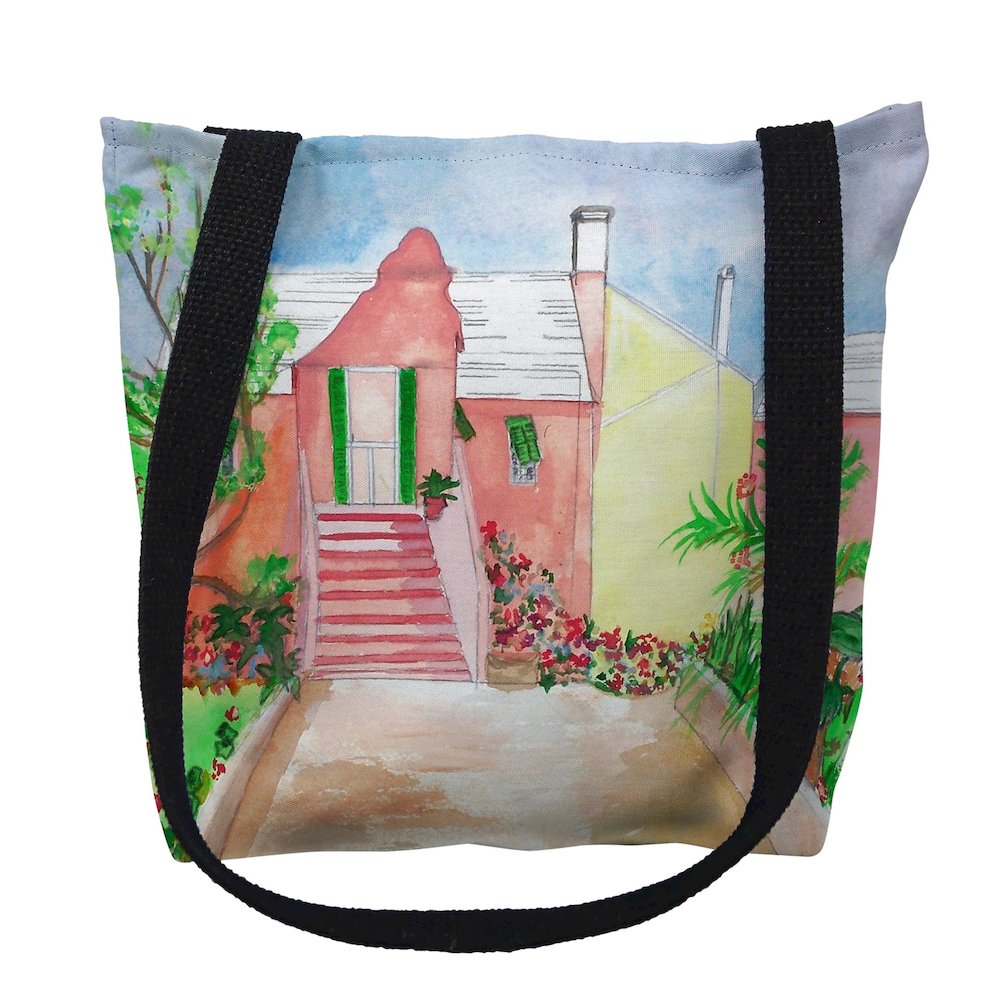 Bermuda House Medium Tote Bag 16x16. Picture 1