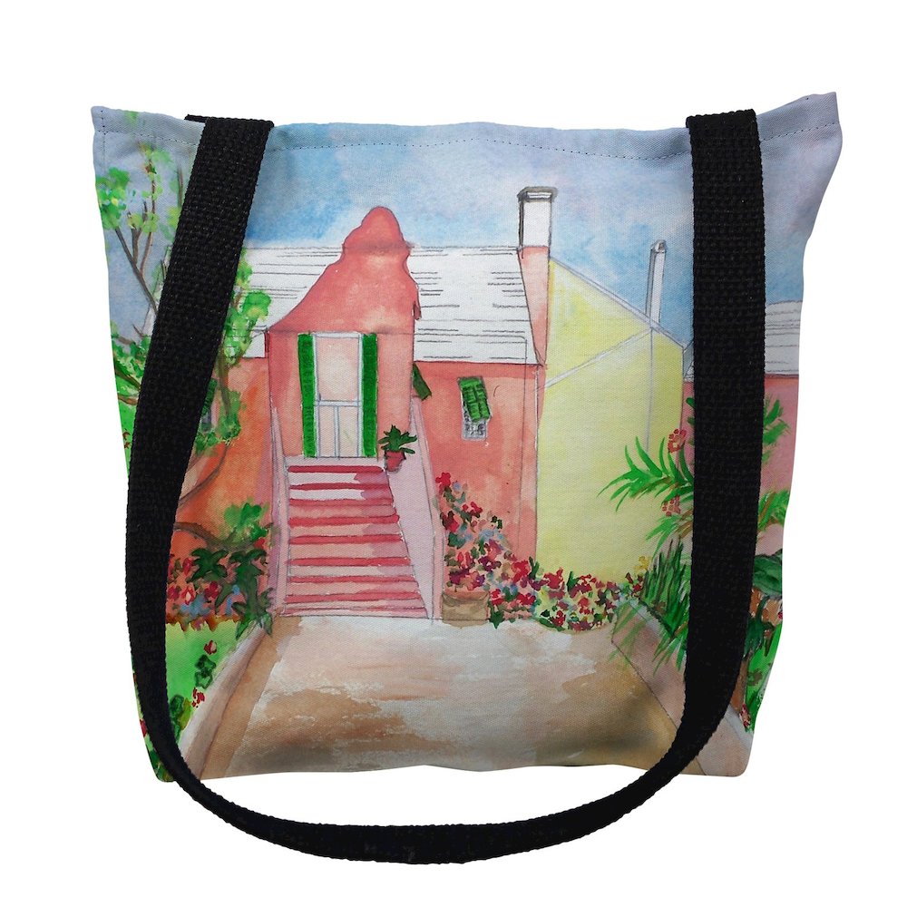 Bermuda House Small Tote Bag 13x13. Picture 1