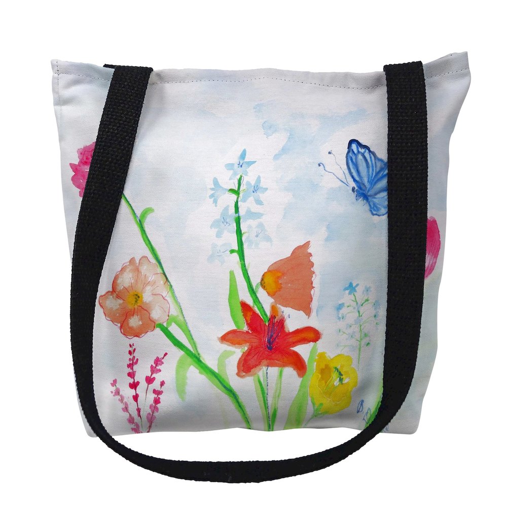 Pastel Garden Medium Tote Bag 16x16. Picture 1