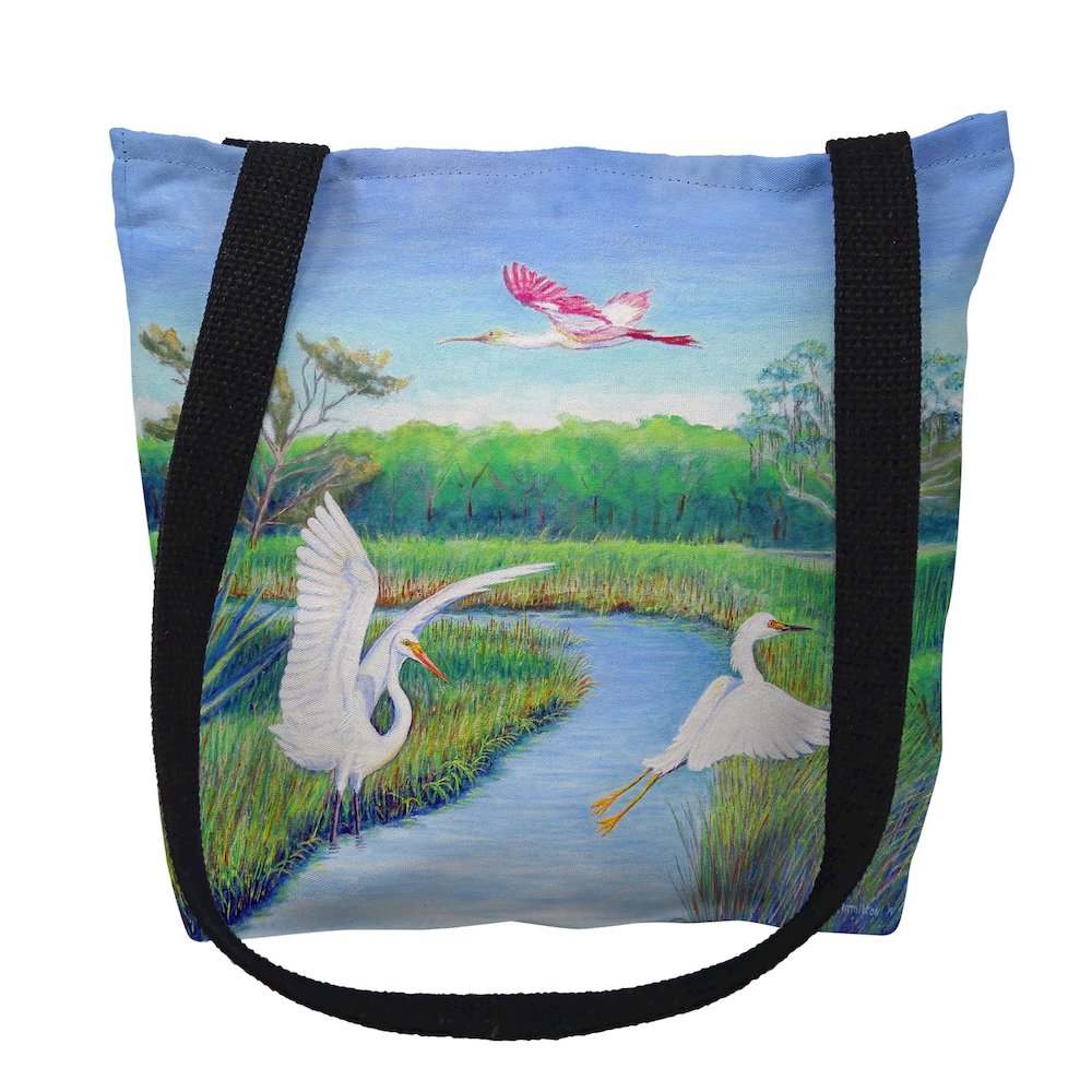 Marsh Wings Medium Tote Bag 16x16. Picture 1
