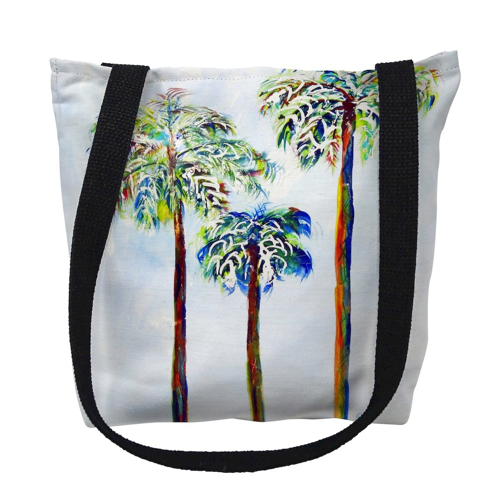 Three Palms Medium Tote Bag 16x16. Picture 1