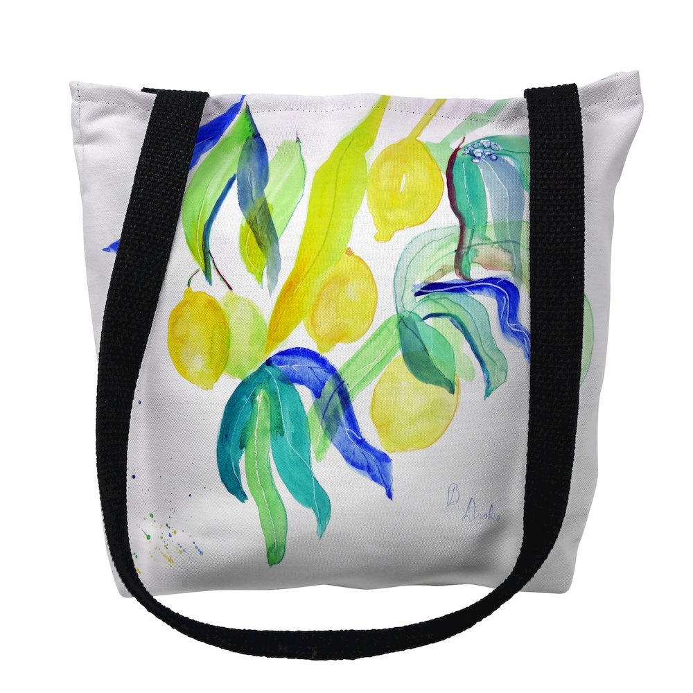 Lemon Tree Small Tote Bag 13x13. Picture 1