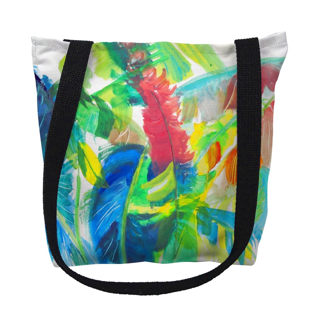 Abstract Palms Medium Tote Bag 16x16. Picture 1