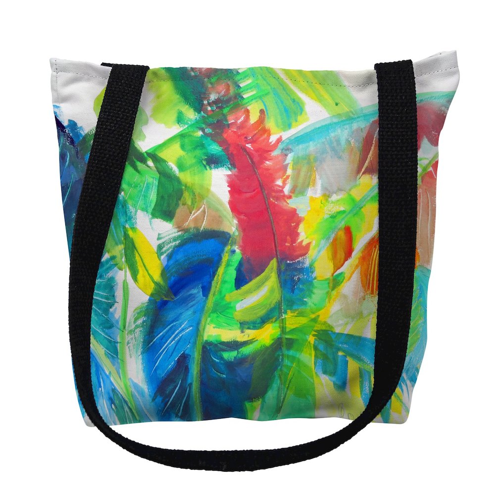 Abstract Palms Small Tote Bag 13x13. Picture 1