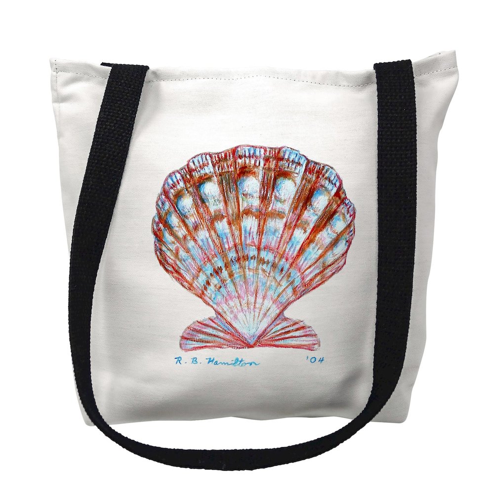 Scallop Shell Medium Tote Bag 16x16. Picture 1