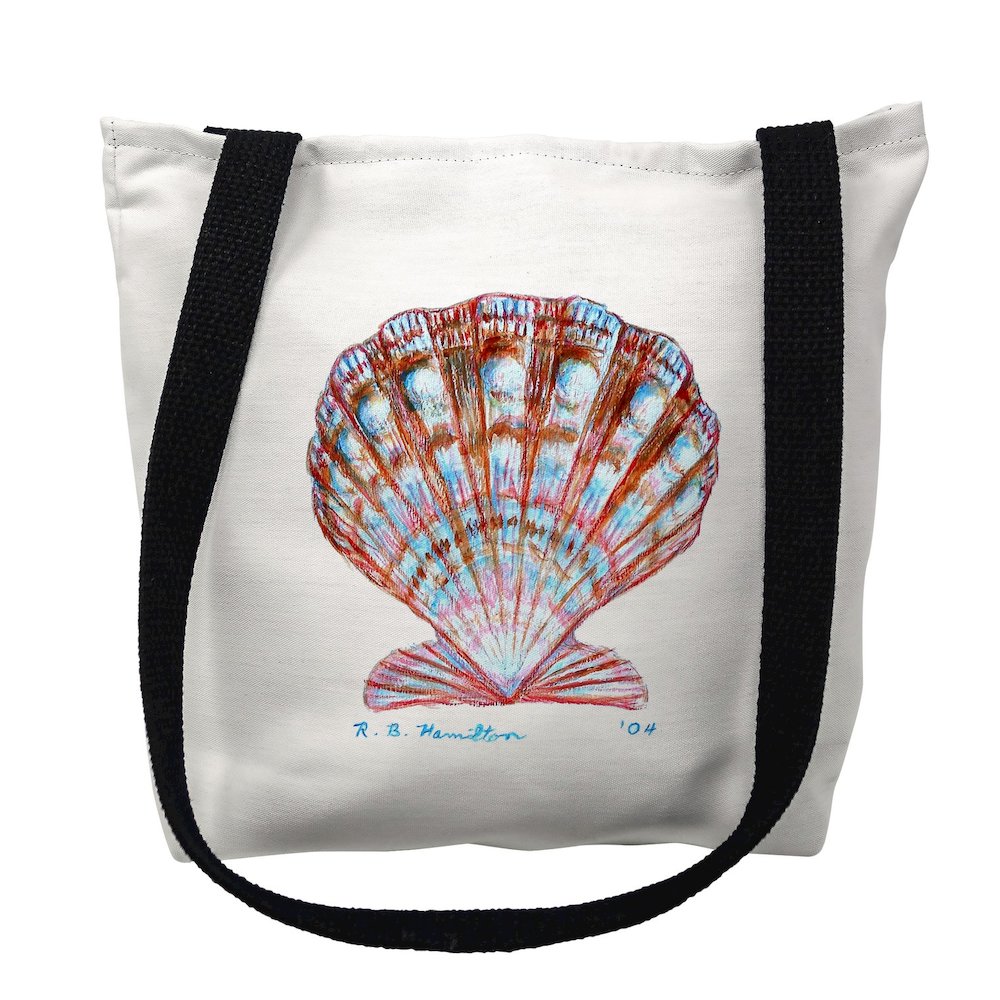 Scallop Shell Small Tote Bag 13x13. Picture 1