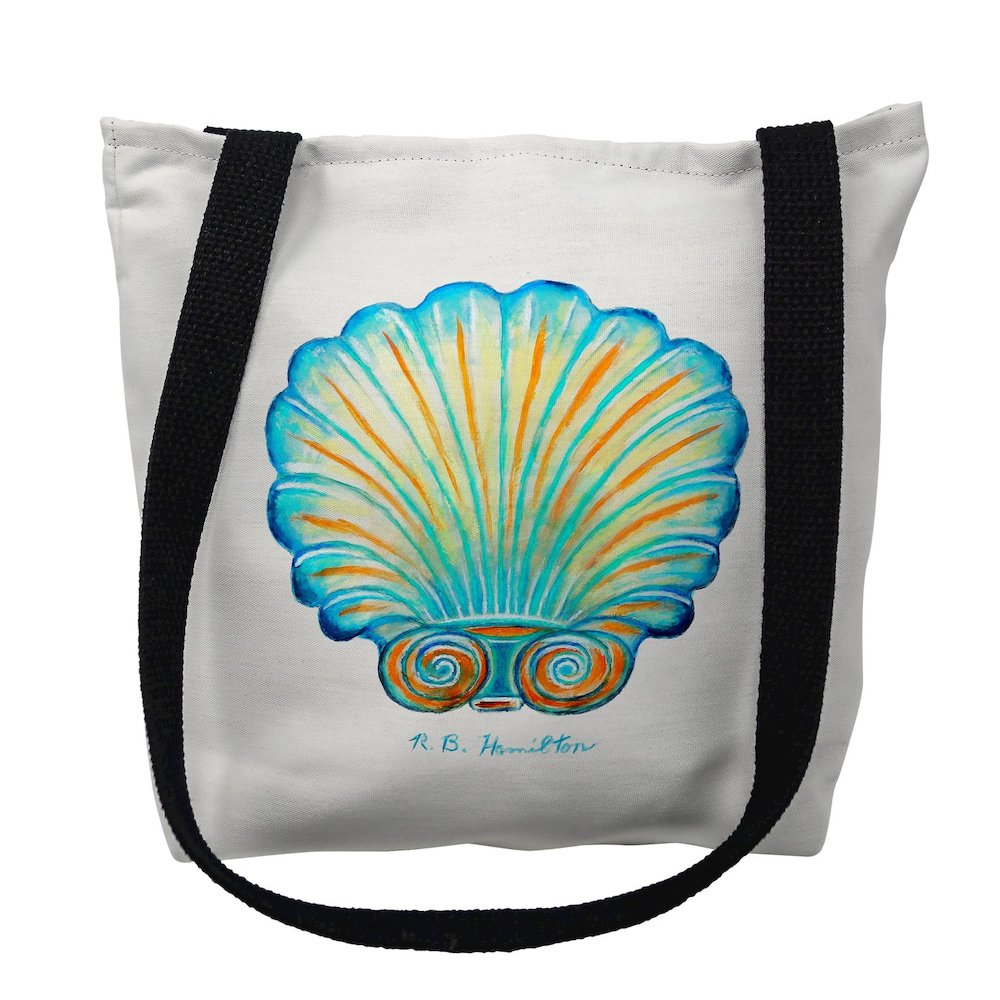 Ray's Scallop Small Tote Bag 13x13. Picture 1