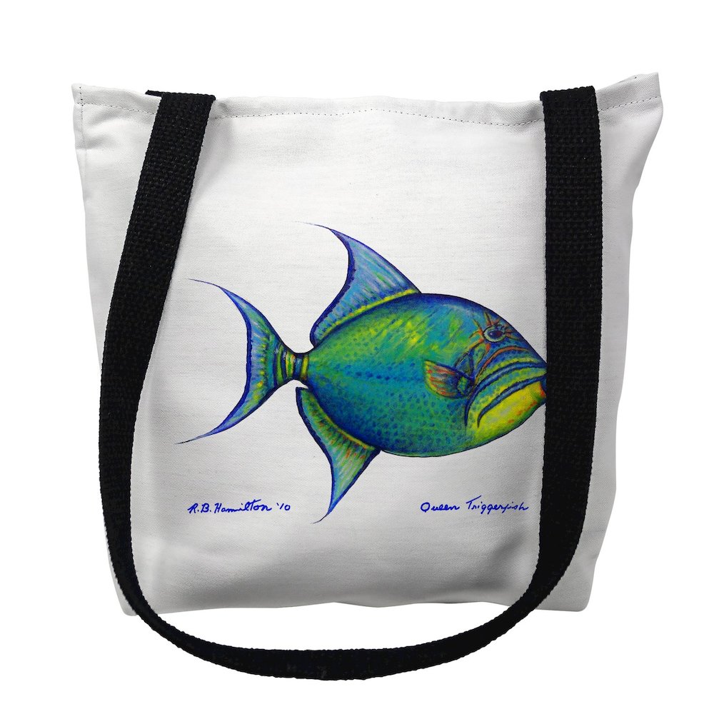 Trigger Fish Large Tote Bag 18x18. Picture 1