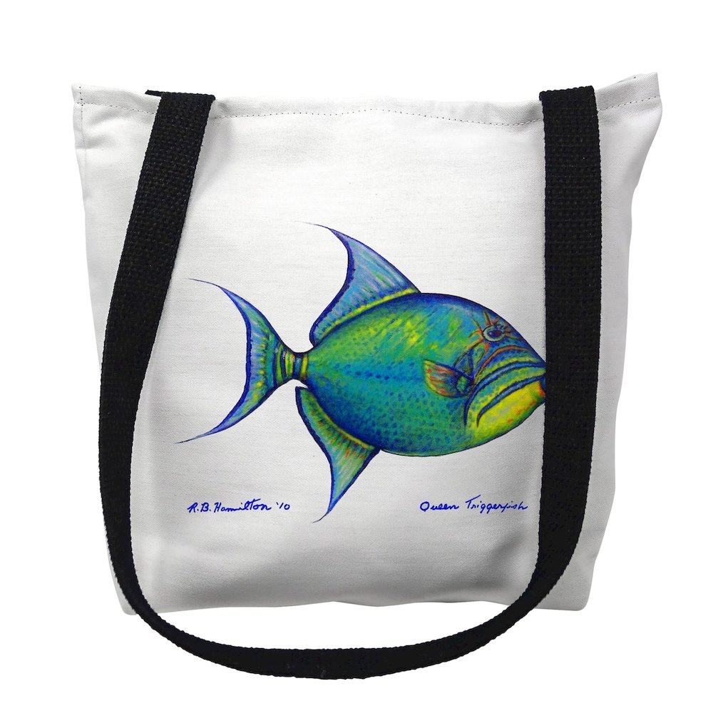 Trigger Fish Medium Tote Bag 16x16. Picture 1