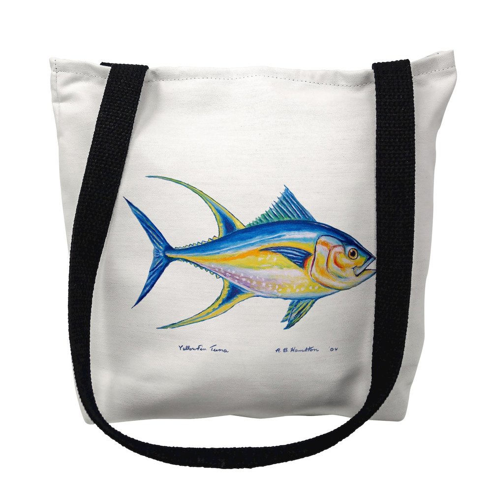 Tuna Large Tote Bag 18x18. Picture 1