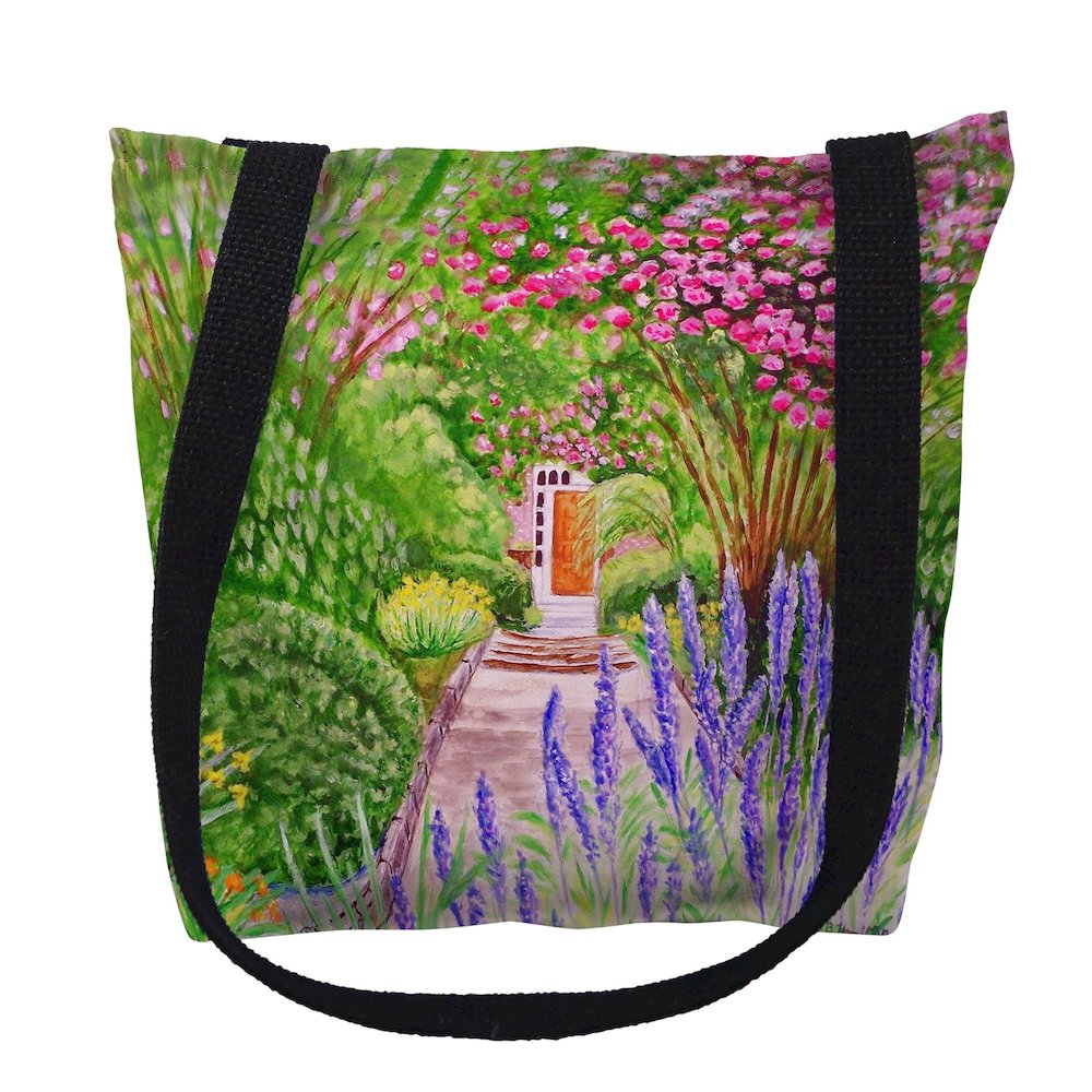 Garden Door Medium Tote Bag 16x16. Picture 1