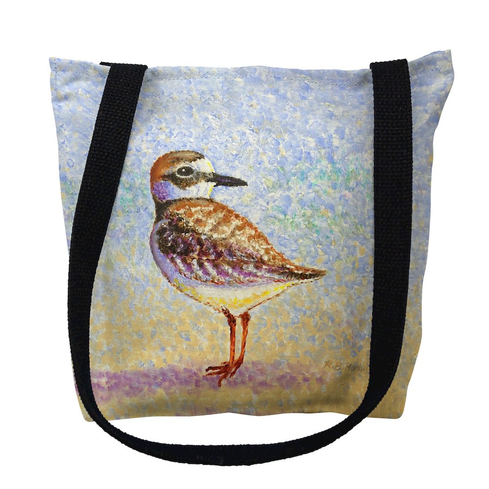 Wilson's Plover Large Tote Bag 18x18. Picture 1