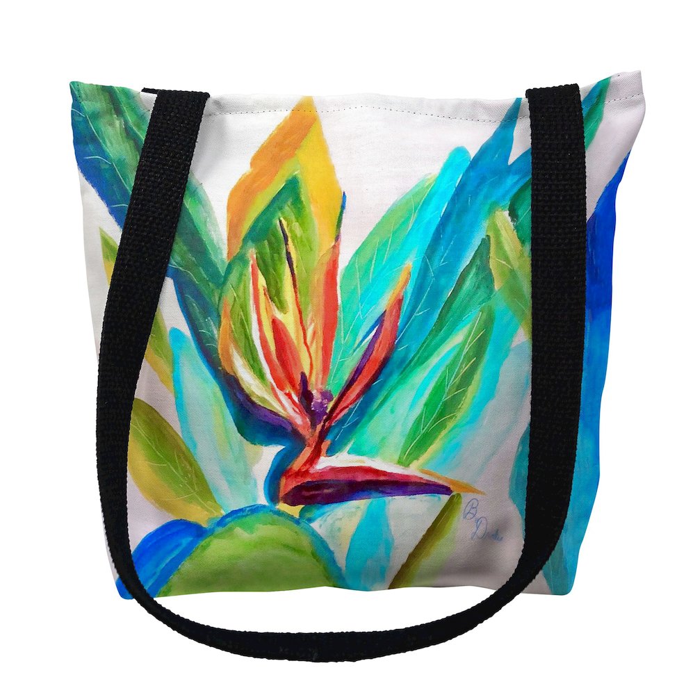 Bird of Paradise Medium Tote Bag 16x16. Picture 1