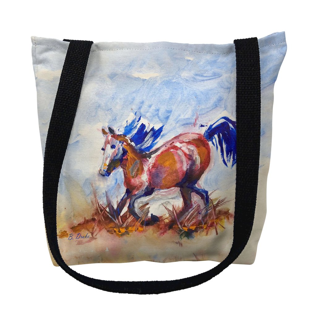 Betsy's Wild Horse Small Tote Bag 13x13. Picture 1