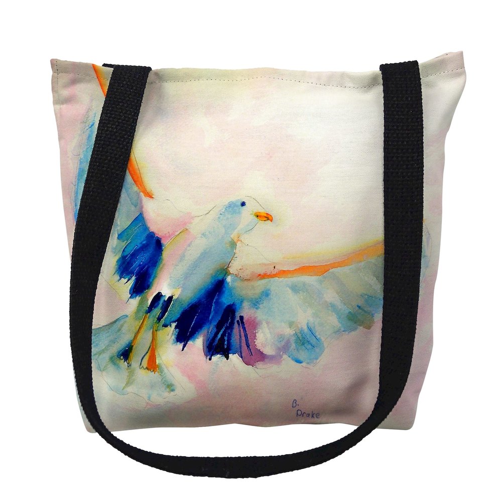 Flying Gull Medium Tote Bag 16x16. Picture 1
