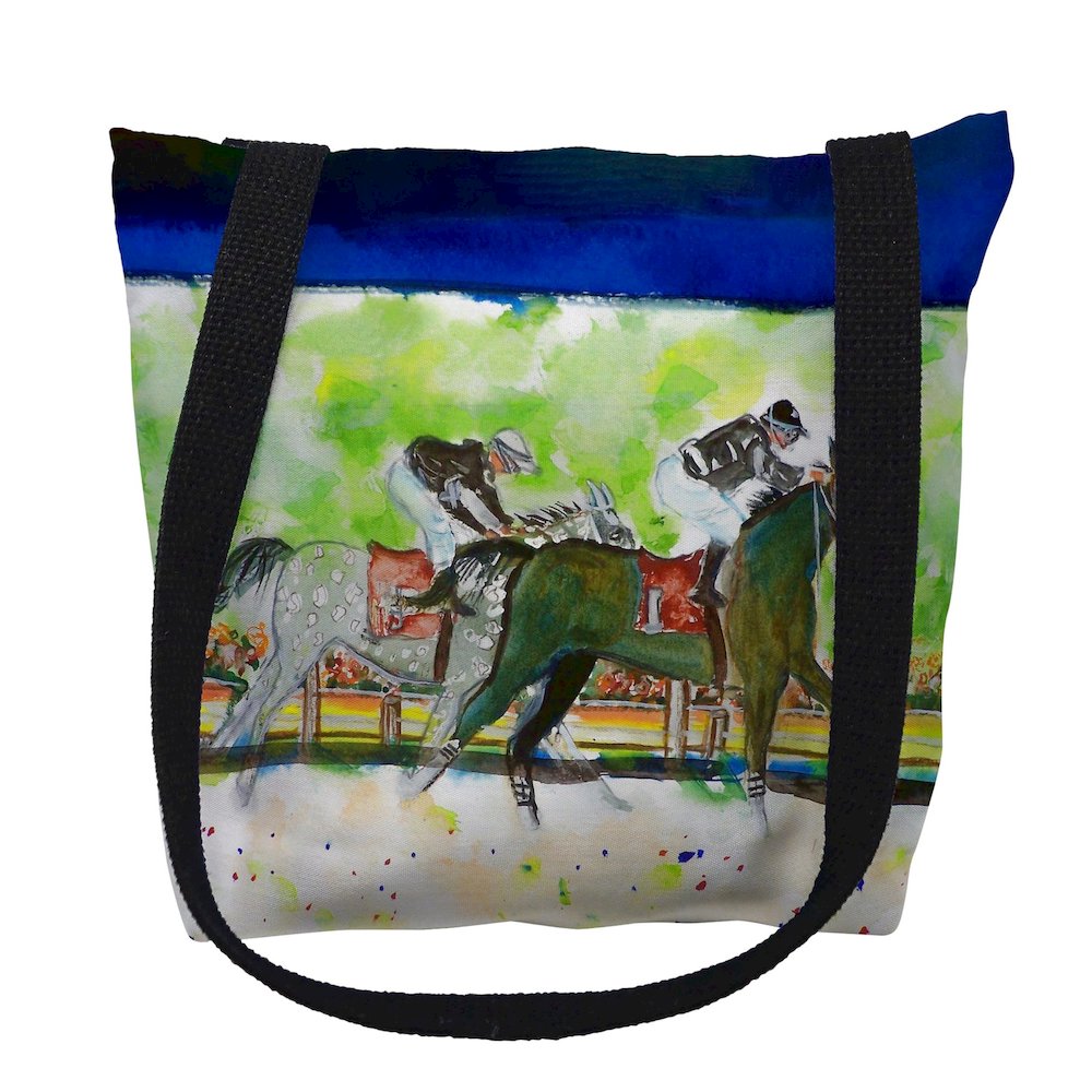 Close Race Medium Tote Bag 16x16. Picture 1