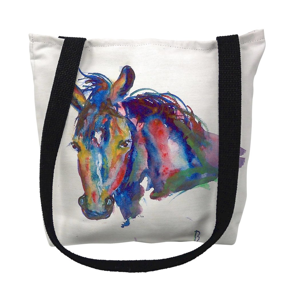 Nellie - Horse Small Tote Bag 13x13. Picture 1