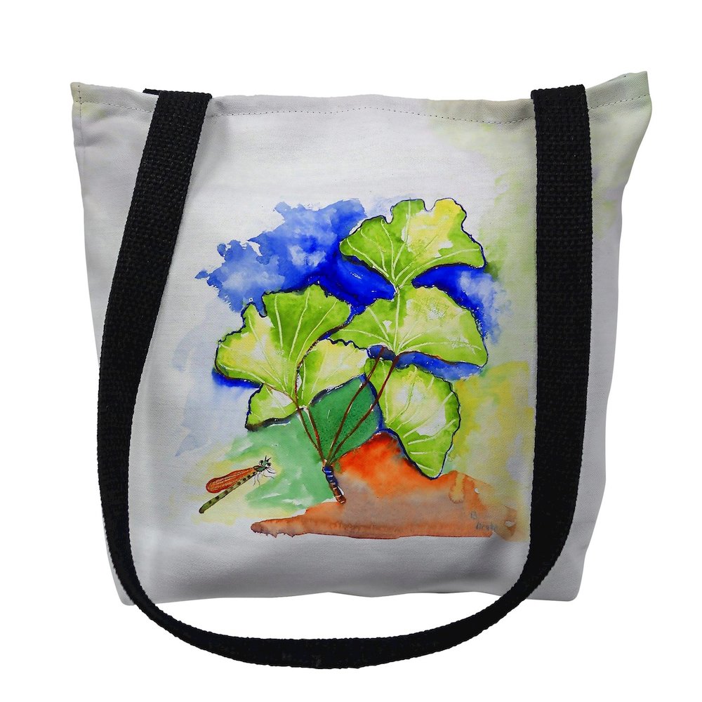 Ginko Leaves Small Tote Bag 13x13. Picture 1