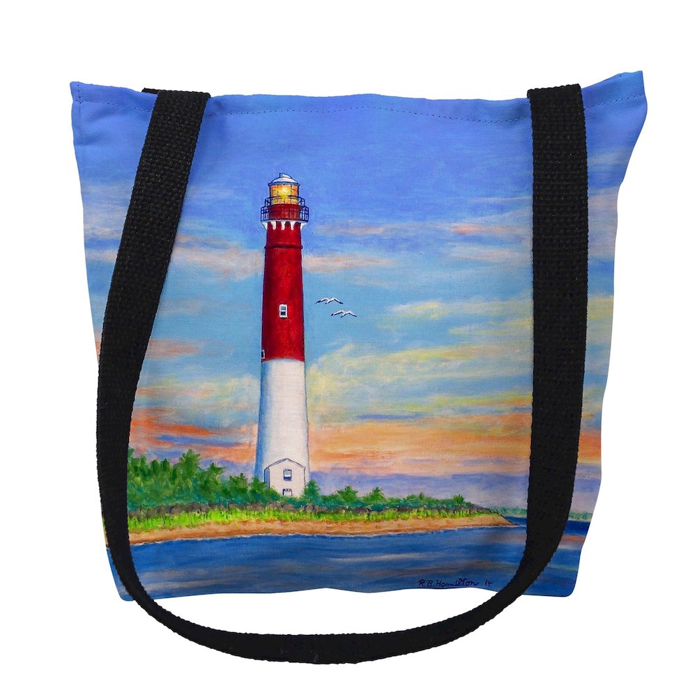 Barnegot Lighthouse, NJ Medium Tote Bag 16x16. Picture 1