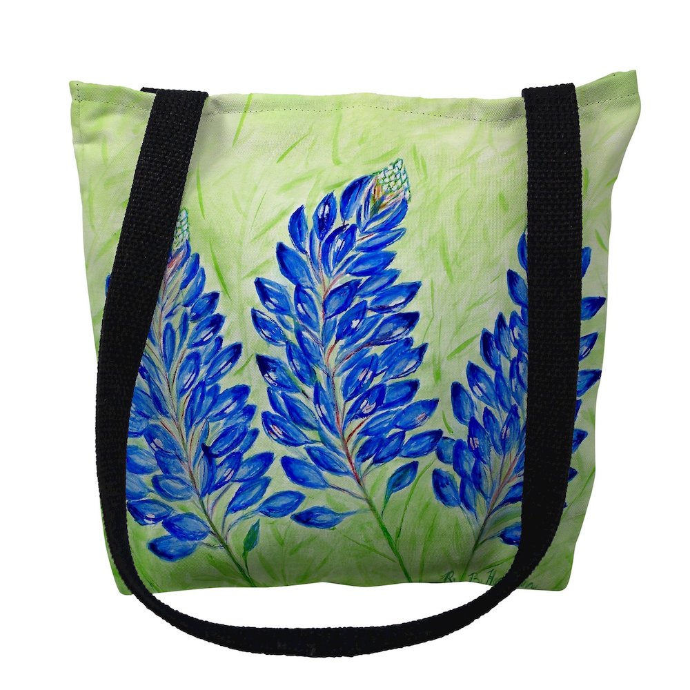 Blue Bonnets Large Tote Bag 18x18. Picture 1