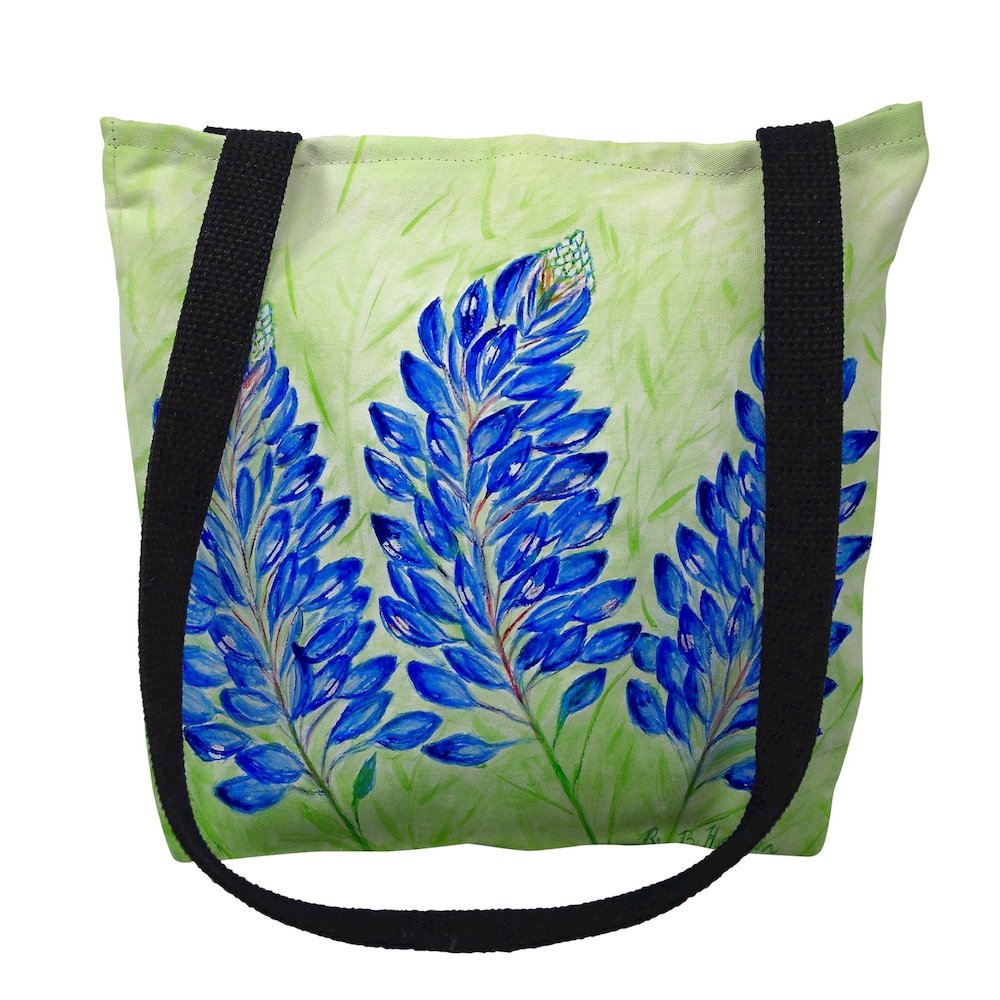 Blue Bonnets Medium Tote Bag 16x16. Picture 1