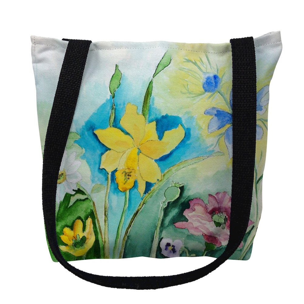 Betsy's Florals Small Tote Bag 13x13. Picture 1