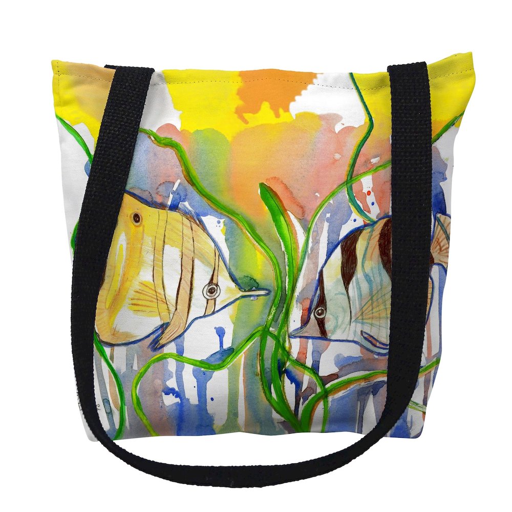 Angel Fish Medium Tote Bag 16x16. Picture 1