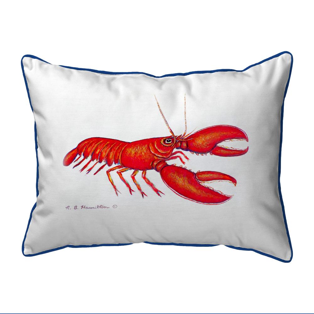 Red Lobster Extra Large Zippered Pillow 20x24. Picture 1