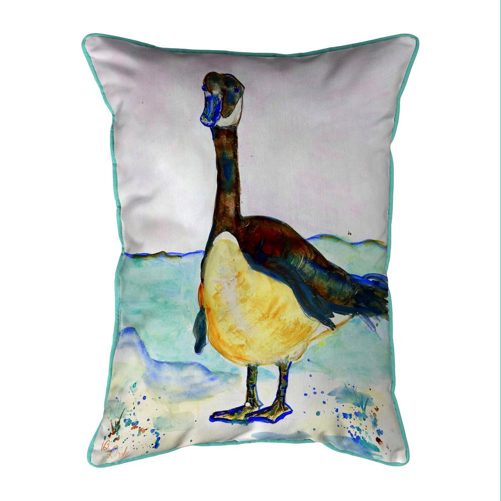 Betsy's Goose 20x24 Extra Large Zippered Indoor/Outdoor Pillow. Picture 1
