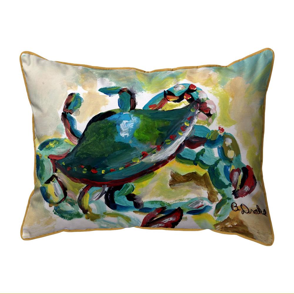 Colorful Crab 20x24 Extra Large Zippered Indoor/Outdoor Pillow. Picture 1